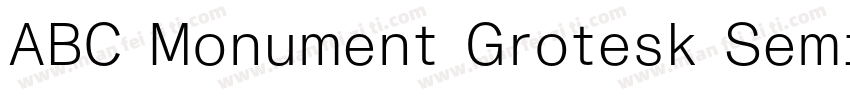 ABC Monument Grotesk Semi-Mono Regu字体转换